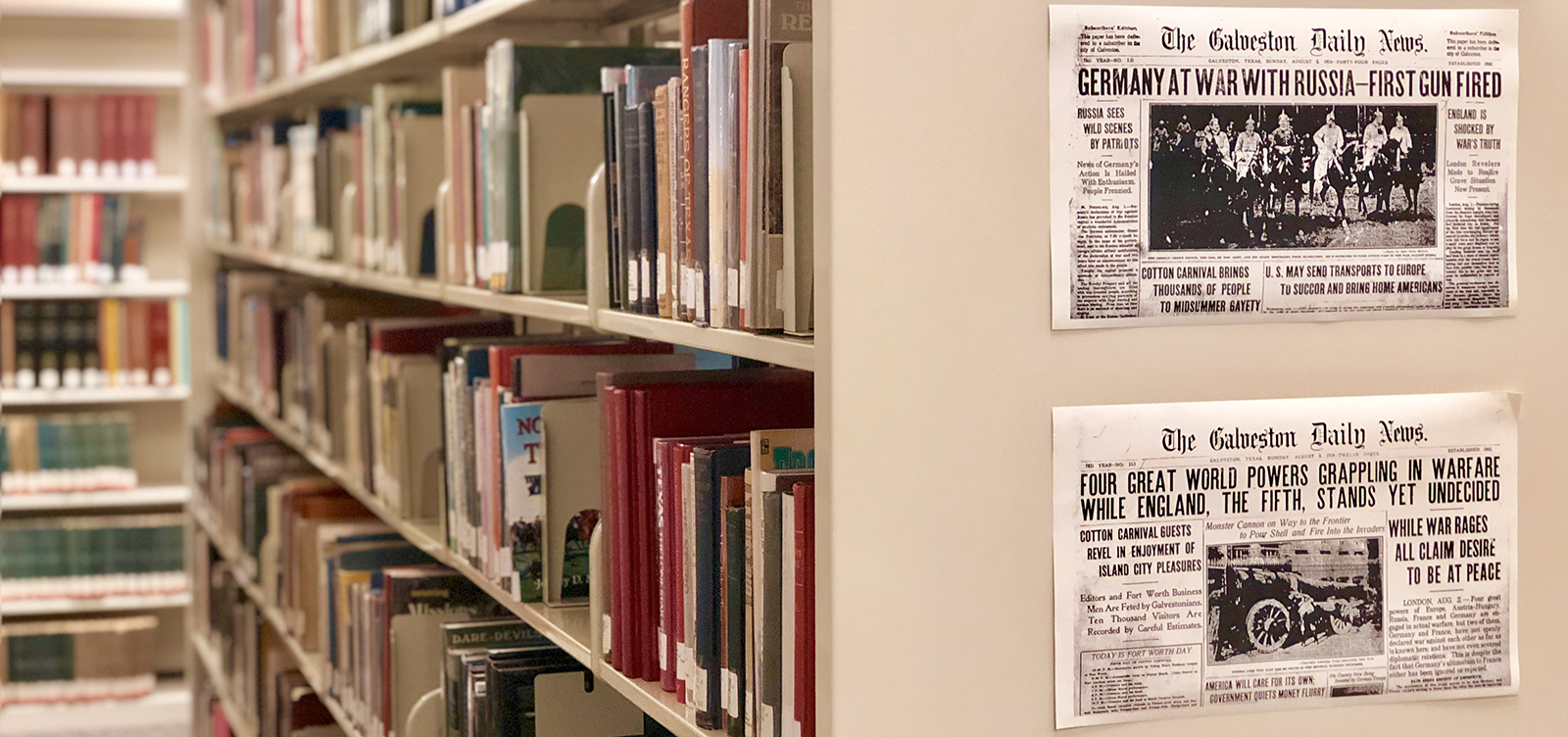 Genealogy book stacks