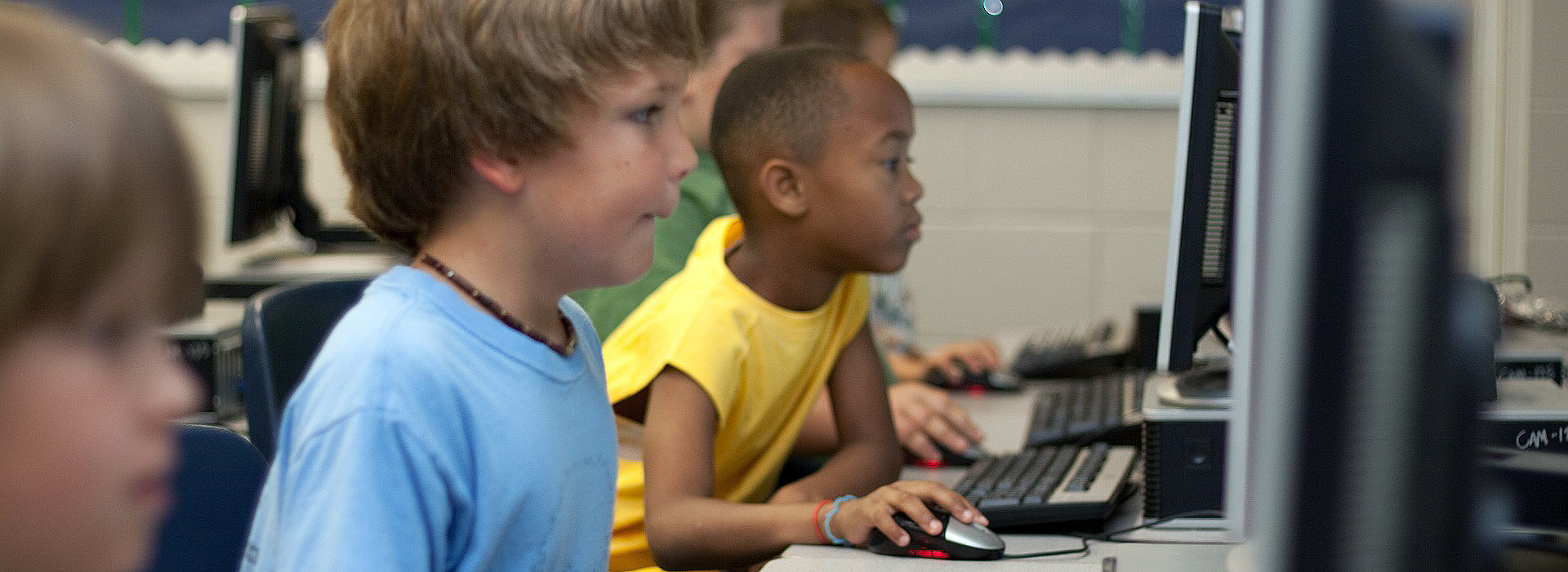 students in computer lab