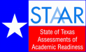 STAAR Logo. The logo is designed to look like the Texas State Flag, with the addition of the word "STAAR" at the top, and "State of Texas Assessments of Academic Readiness" on the bottom.