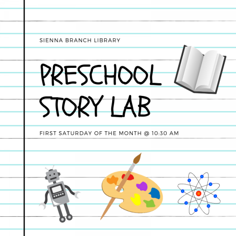 Preschool Story Lab flyer