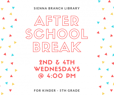 After School Break flyer