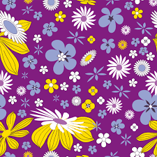 flowers on purple background