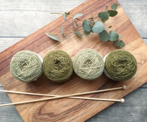 Yarn and knitting needles