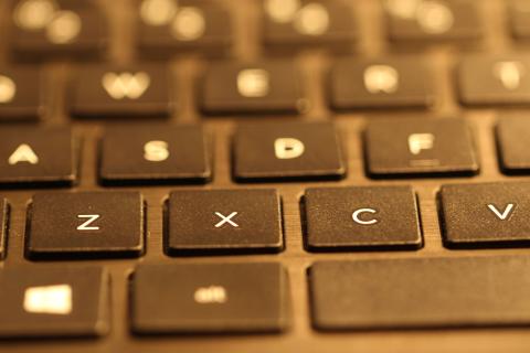 Close-up image of a keyboard