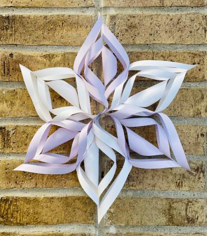 3D snowflake craft