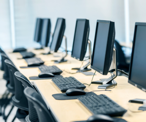 Row of computers