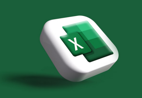 a 3D image of the Excel logo