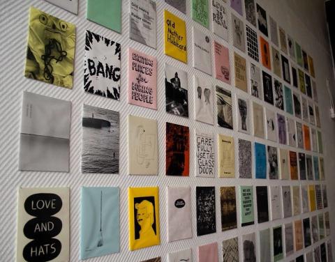 Wall of zines