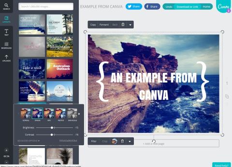 Canva screenshot