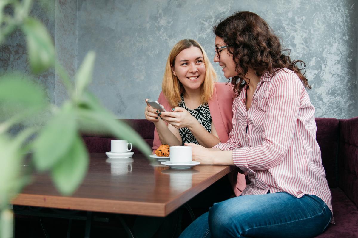 people enjoying conversation