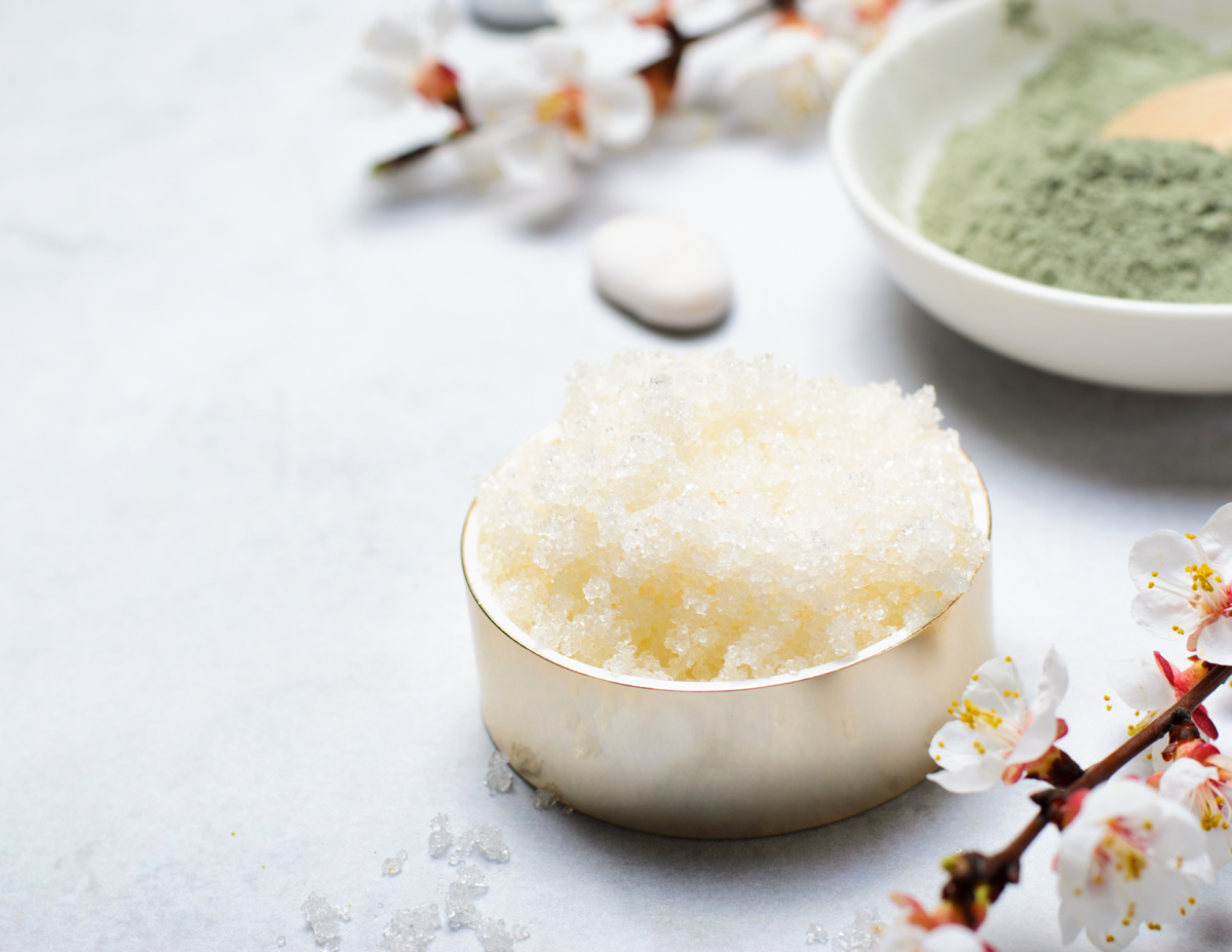 Image of a bowl of sugar scrub